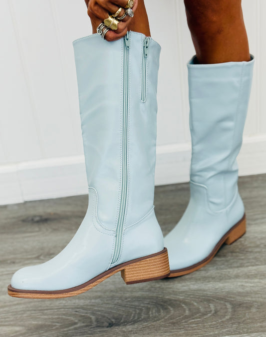 The Jojo Boots in Powder Blue