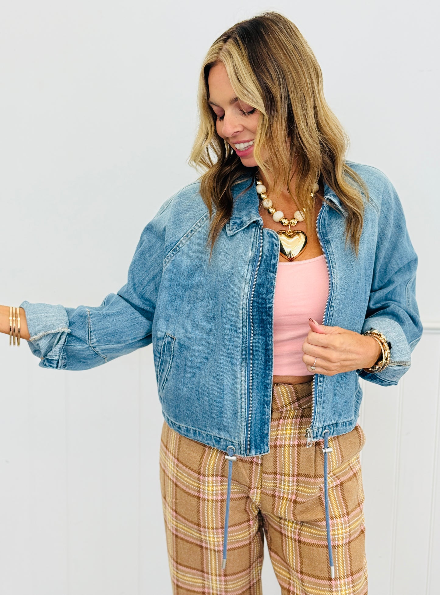 Risen Medium Raglan Bomber Jacket  (Reg & Plus)