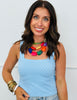 Polka Dot Square Neck Top (Reg.)-6 Colors