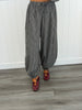 Black Plaid Bubble Top & Pants Set (Reg.)