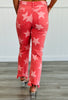 Risen Peach Blossom Star Print Pants (Reg & Plus)