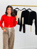 Fitted Button Up Sweater Cardigan (Reg.)-4 Colors