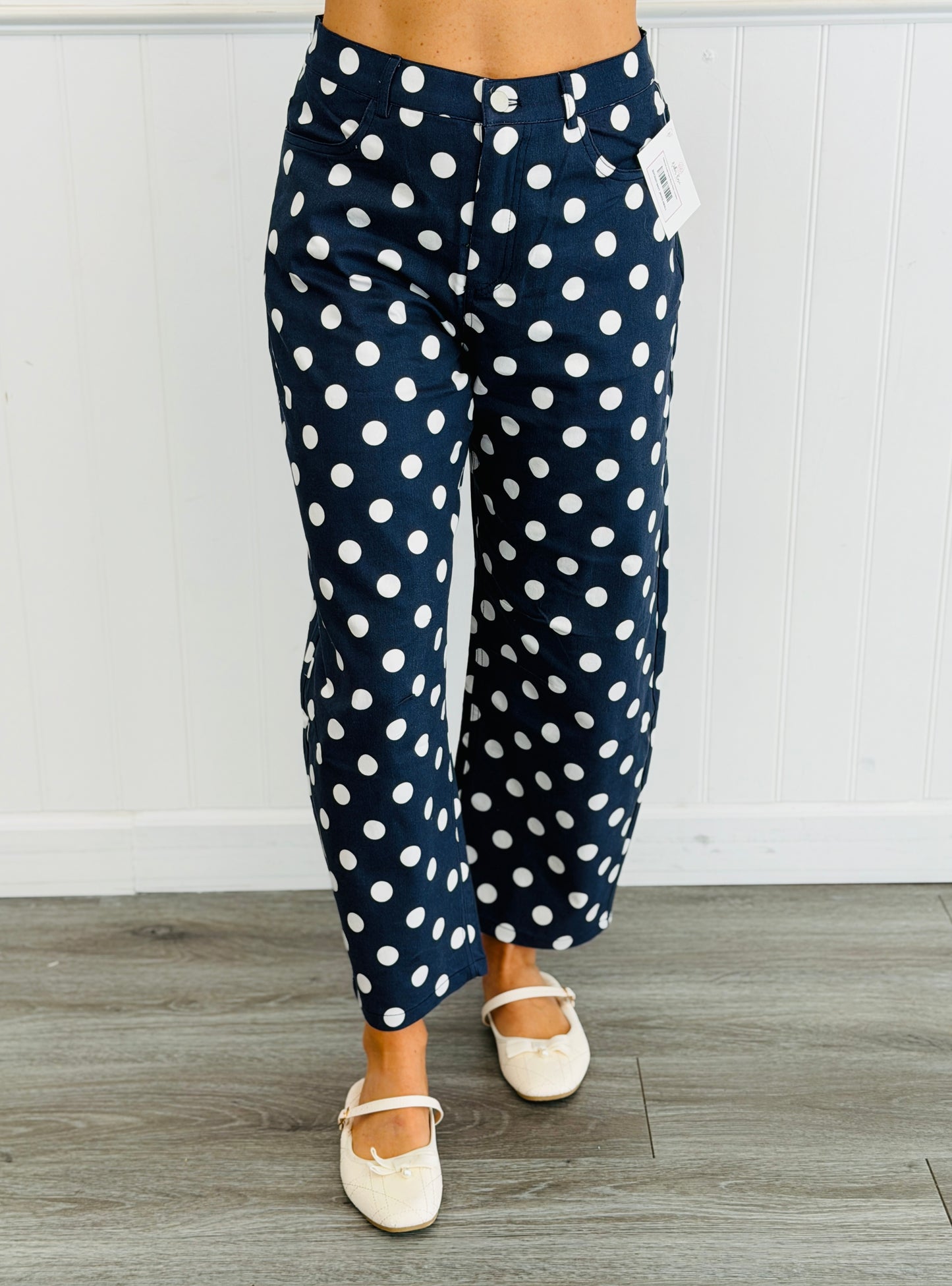 Polka Dot Ankle Pants (Reg & Plus) - 4 Colors