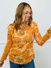 Pumpkin Mesh LS Top (Reg. and Plus)