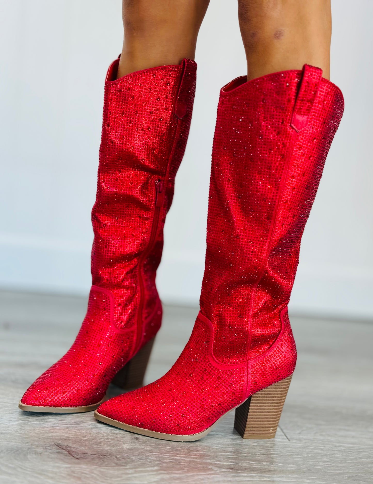 Red Sparkle and Shine Boots