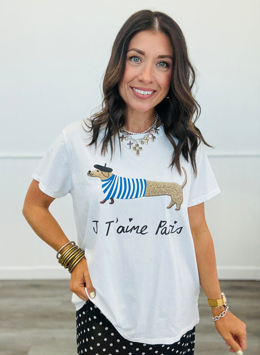 Je T'aime Paris Tee (One Size)