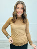 Polka Dot Mesh Long Sleeve Top (Reg.)- 2 Colors