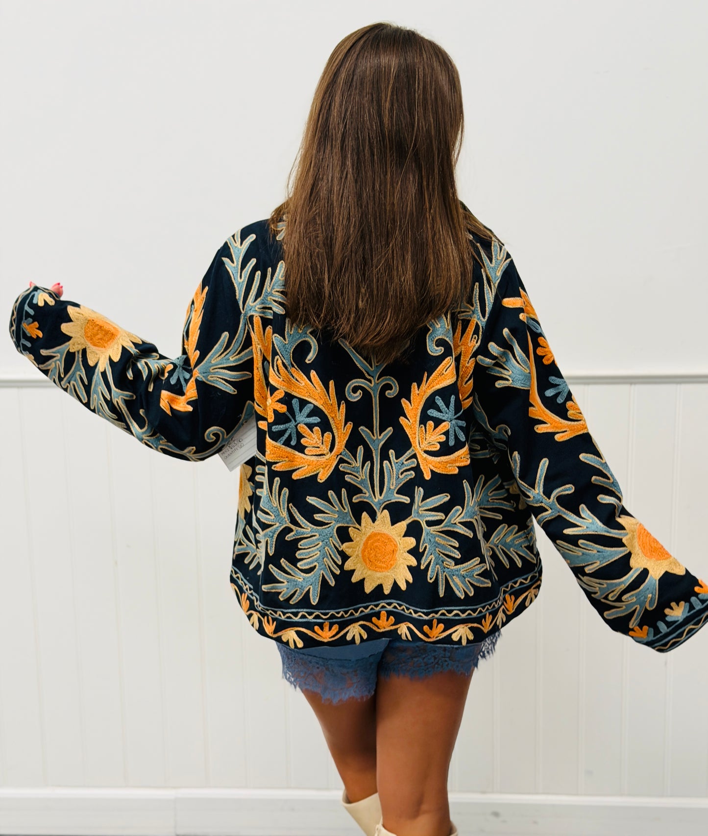 POL Midnight Multi Embroidered Coin Detail Jacket (Reg.)