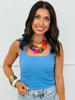 Polka Dot Square Neck Top (Reg.)-6 Colors