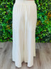 Beige Bubble Hem Top & Pants Set (Reg.)