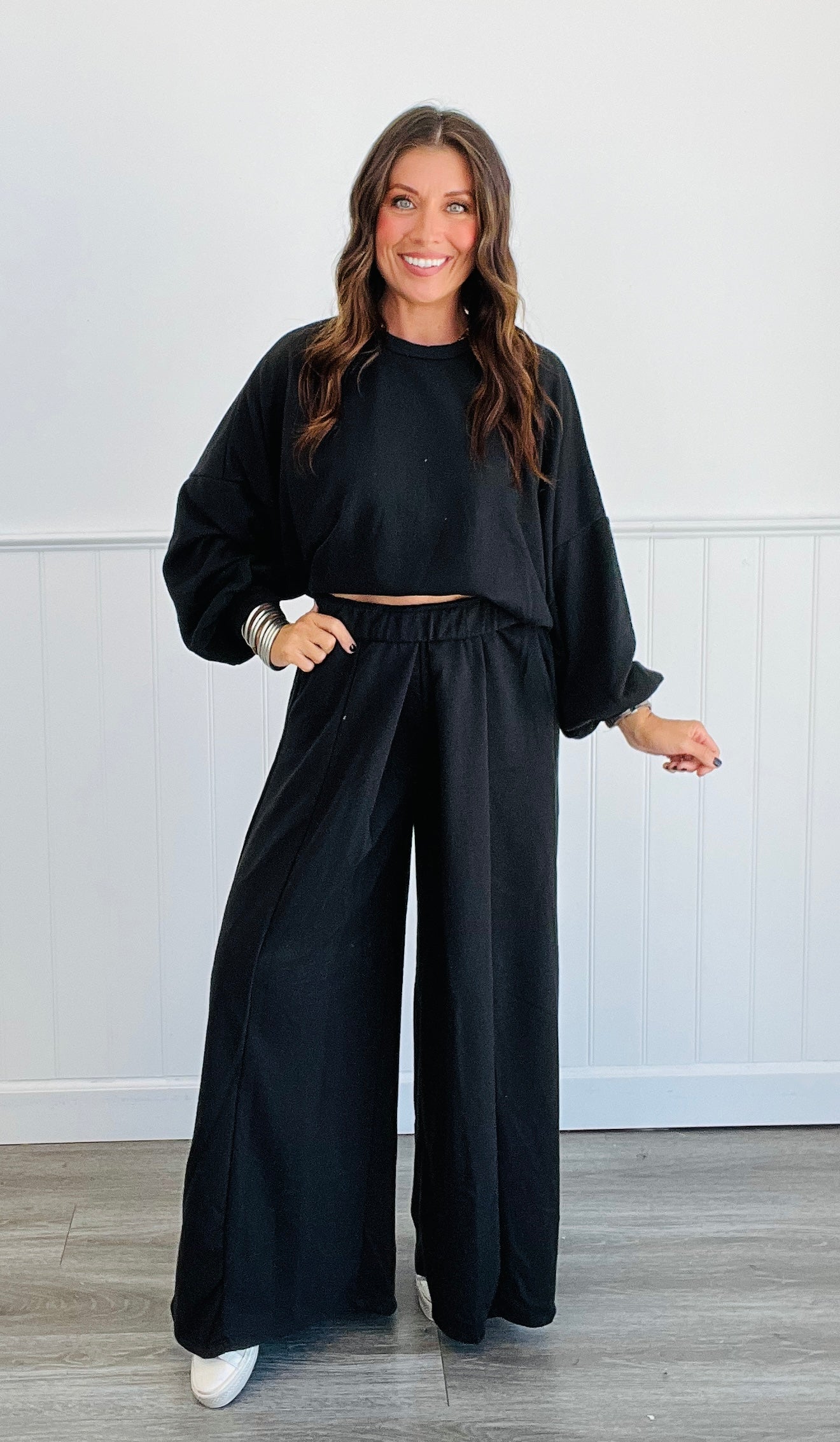 Trust In Terry Wide Pants (Reg & Plus)-2 Colors