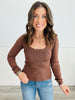 Scalloped Sweater Knit Top (Reg)-5 Colors