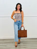 Leopard Bow Trim Tube Top (Reg.)