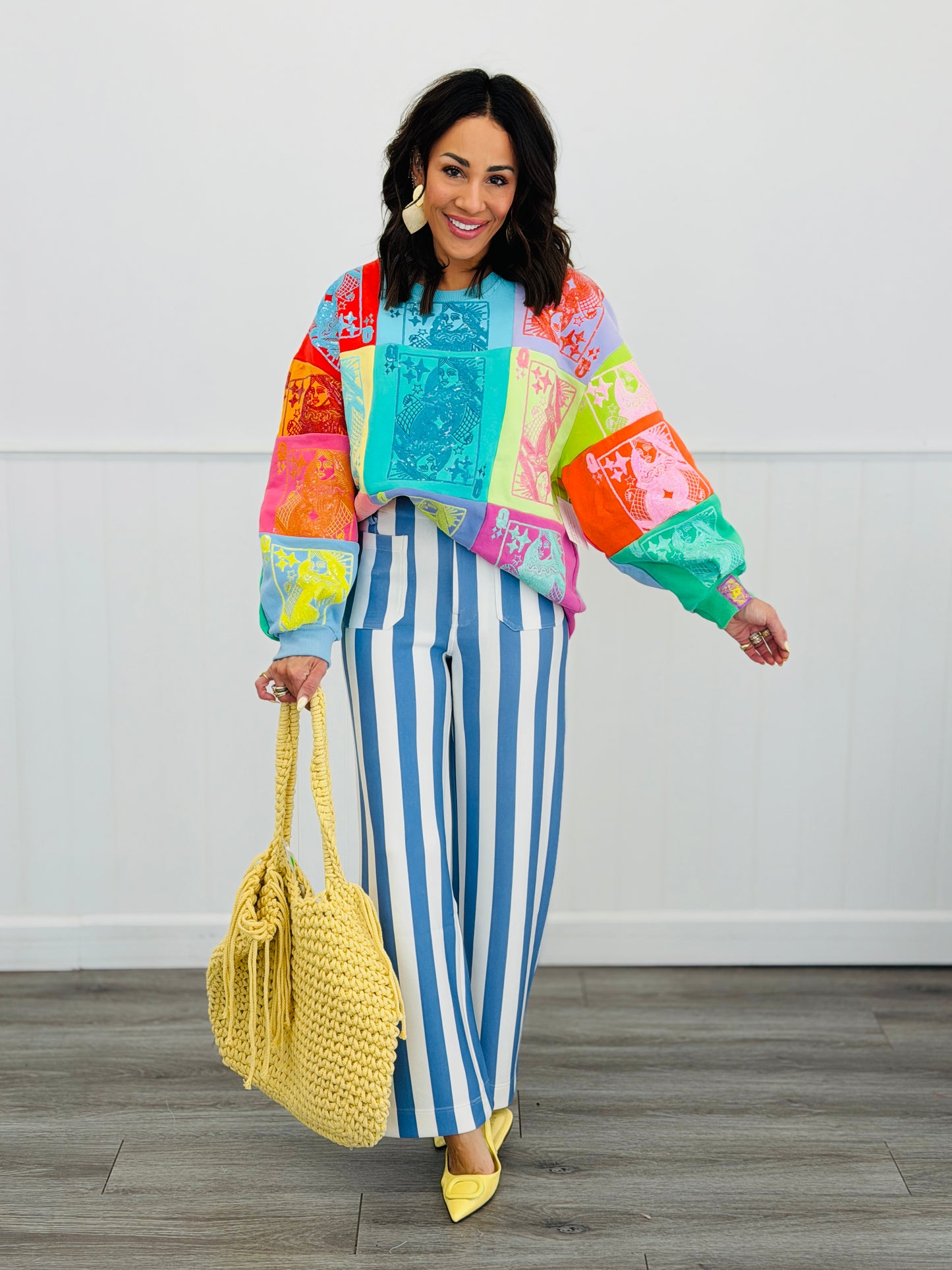 Bold Stripe Ankle Pants (Reg.)-4 Colors