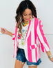 Floral Embroidered 3/4 Sleeve Blouse (Reg. and Plus)
