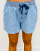 Blue Contrast Trim Tee & Shorts Set (Reg.)