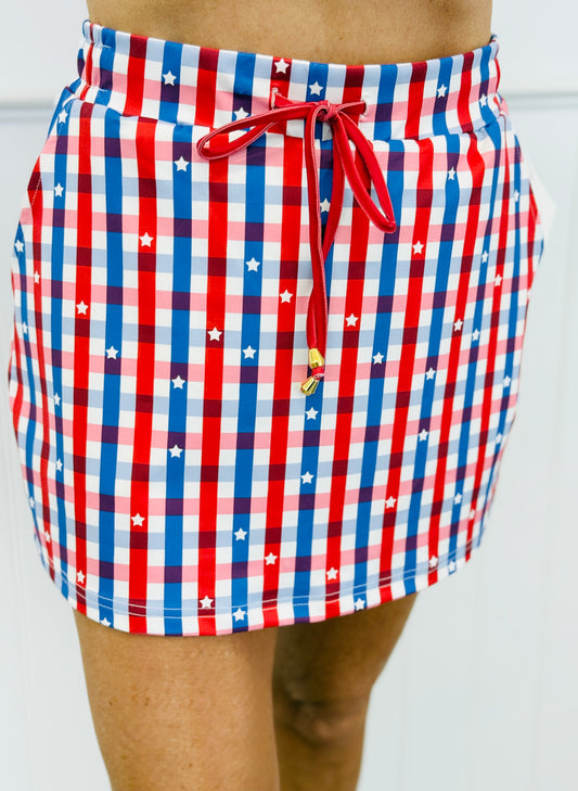 Gingham Glory Skort (Reg & Plus)