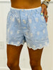 Embroidered Checkered Boxer Shorts (Reg.)-3 Colors