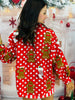 Queen Of Sparkles Polka Dot Gingerbread Man & Stocking Top (Reg. & Plus)