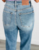 Judy Blue Do Anything Dad Straight Jeans (Reg. and Plus)