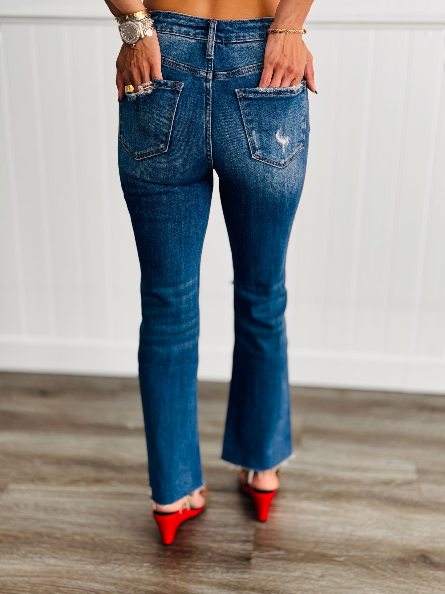 Receptive Kick Flare Jeans (Reg & Plus)