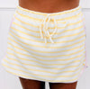 Striped Contrast Trim Mini Skort (Reg. and Plus) - 5 Colors