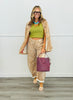 Camel Denim Deer Print Jacket (Reg.)