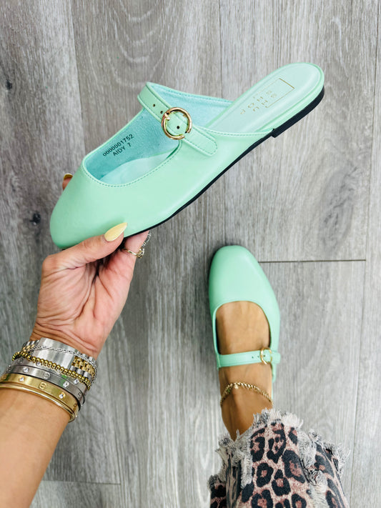 ShuShop Mint To Be Mules
