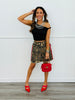 Washed Leopard Denim Shorts (Reg & Plus)