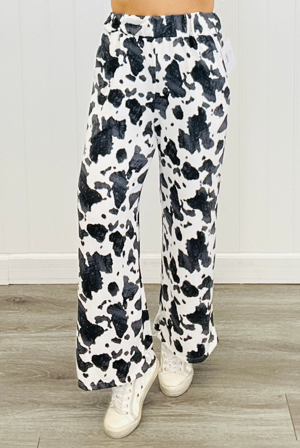 Cozy Cow Print Pants (Reg. and Plus) - 2 Colors
