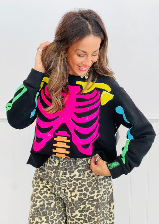 Queen Of Sparkles Black Rainbow Sweatshirt (Reg. and Plus)