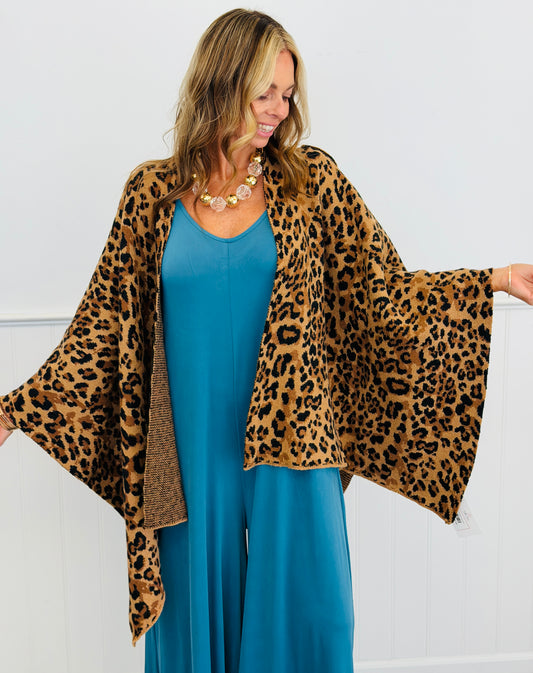 Wildly Chic Leopard Cardigan (OS)