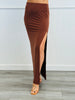 Chestnut Long Sleeve Top & Maxi Skirt Set (Reg.)