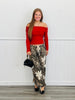 POL Sand Leopard Crochet Lace Patch Pants (Reg.)