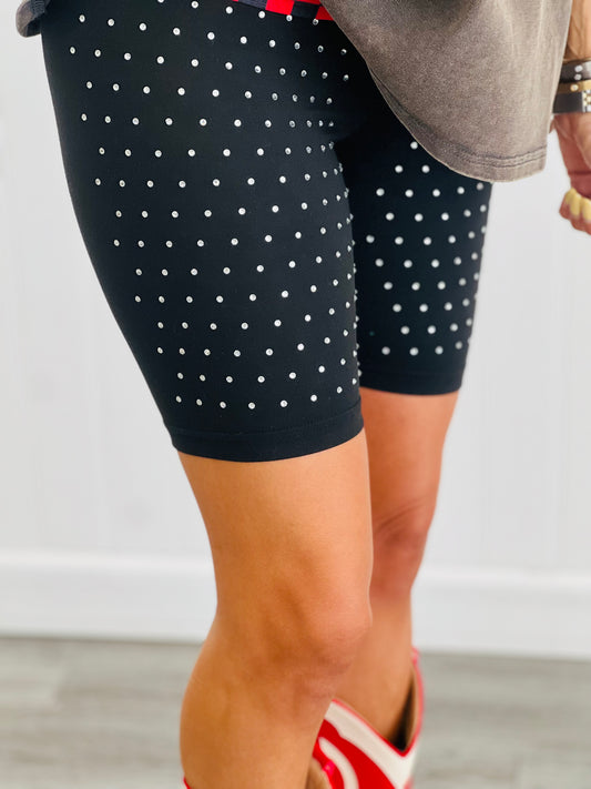 Rainy Night Rhinestone Biker Short (Reg. & Plus)