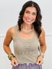 Stone Lovely Lace Bralette Cami Top (OS)