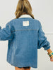 POL Denim Contrast Trim Barn Jacket (Reg.)