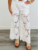 Soft White Floral Lace Pants (Reg.)