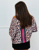 Leopard Striped Pullover Top (One Size)