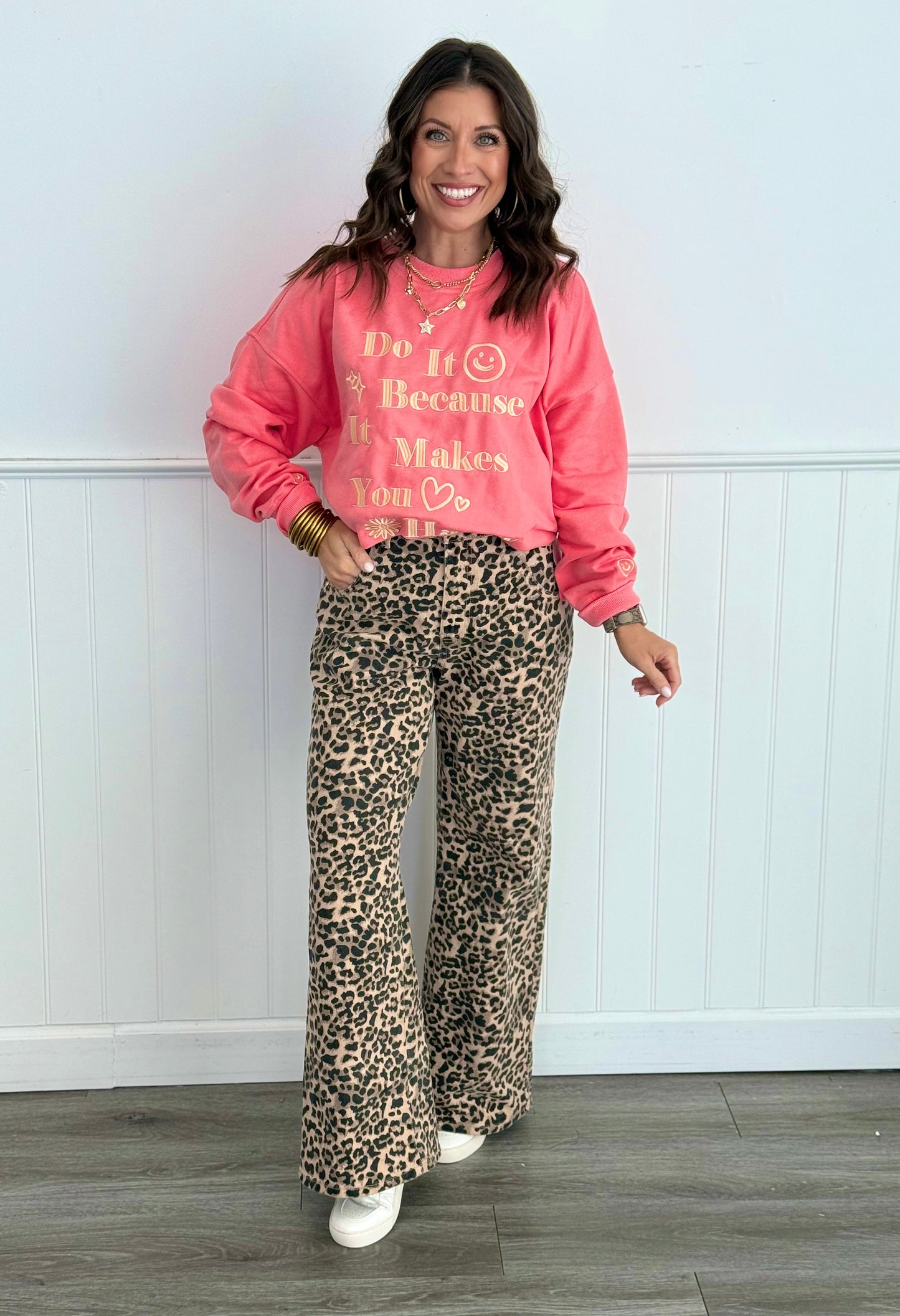 Leopard In The Wild Denim Jeans (Reg.)