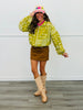 Golden Lime Bandana Print Bomber Jacket (Reg.)