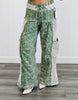 POL Flower Crochet Detailing Wide Leg Pants (Reg.)- 2 Colors