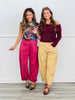 Brushed Fold Over Strapless Sweater (Reg.)-2 Colors