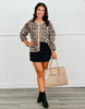 Leopard Button-up Sweater Cardigan (Reg.)