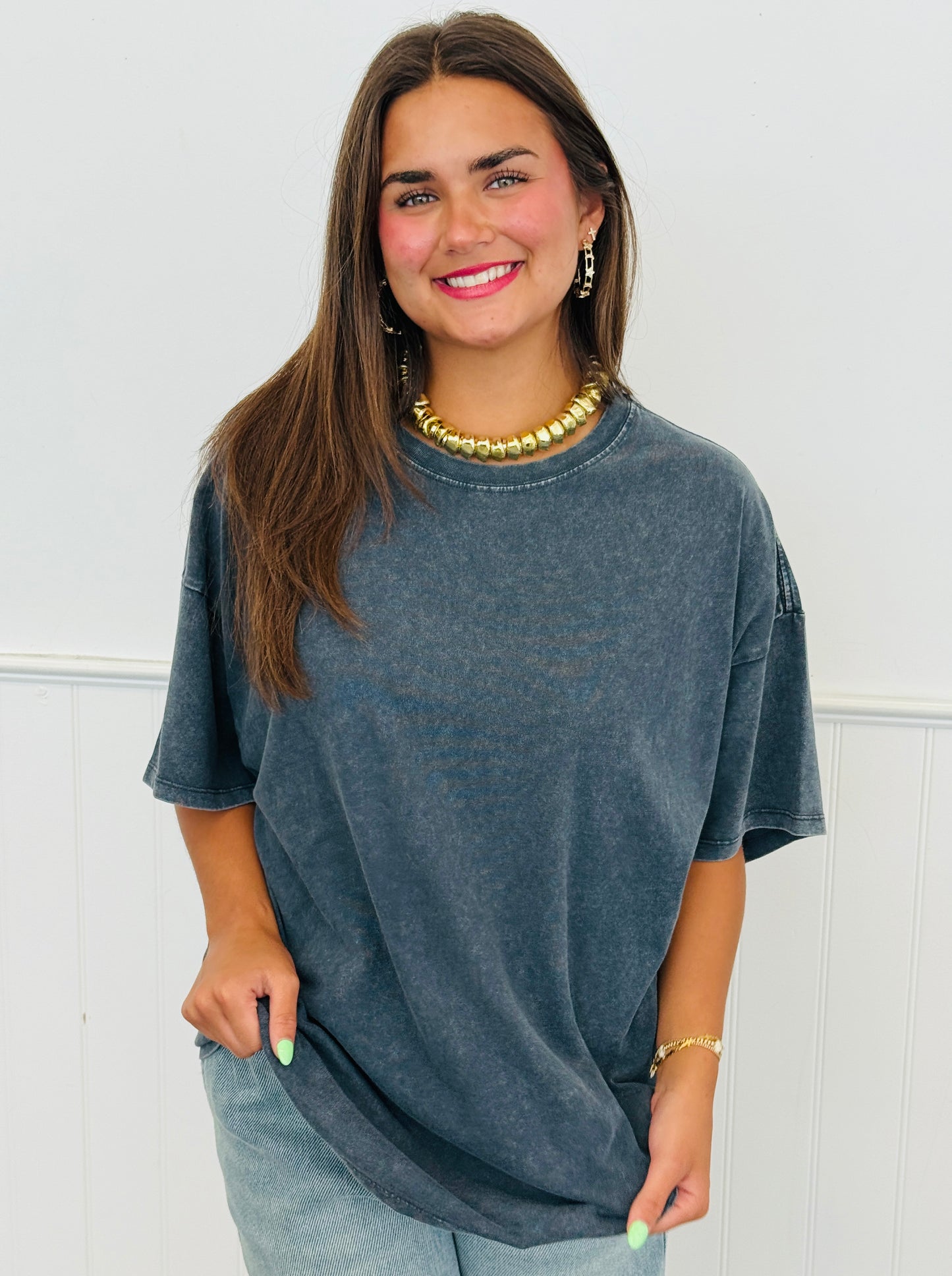Essential Mineral Washed Tee Top (Reg.) - 2 Colors