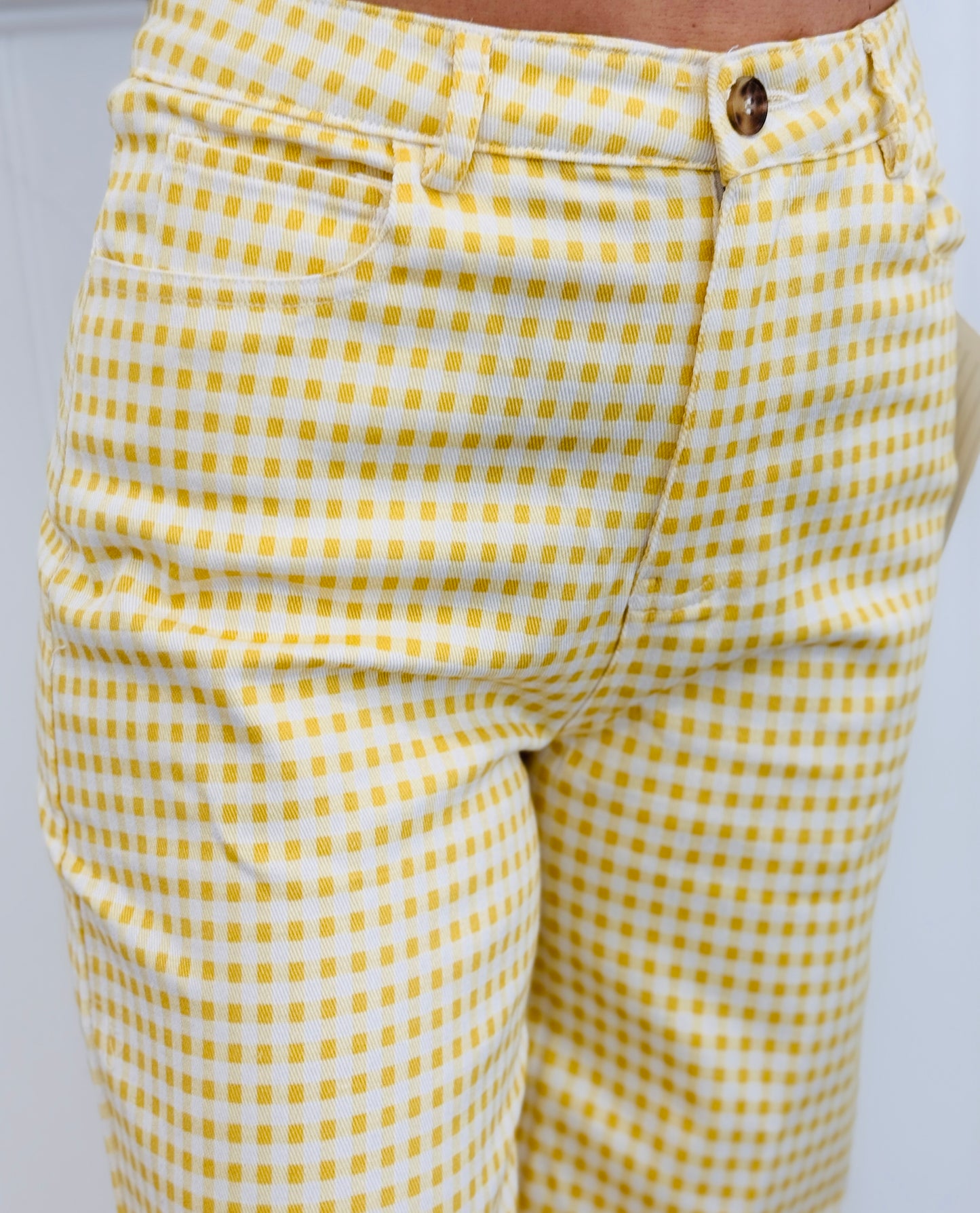 Gingham Straight Leg Pants (Reg.) - 7 Colors