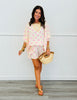 Ecru/Pink Polka Dot Lounge Set (Reg. & Plus)
