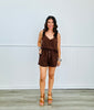 Brown Sleeveless Back Strap Top (Reg.)