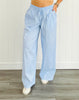 Blue Striped Poplin Pants (Reg)