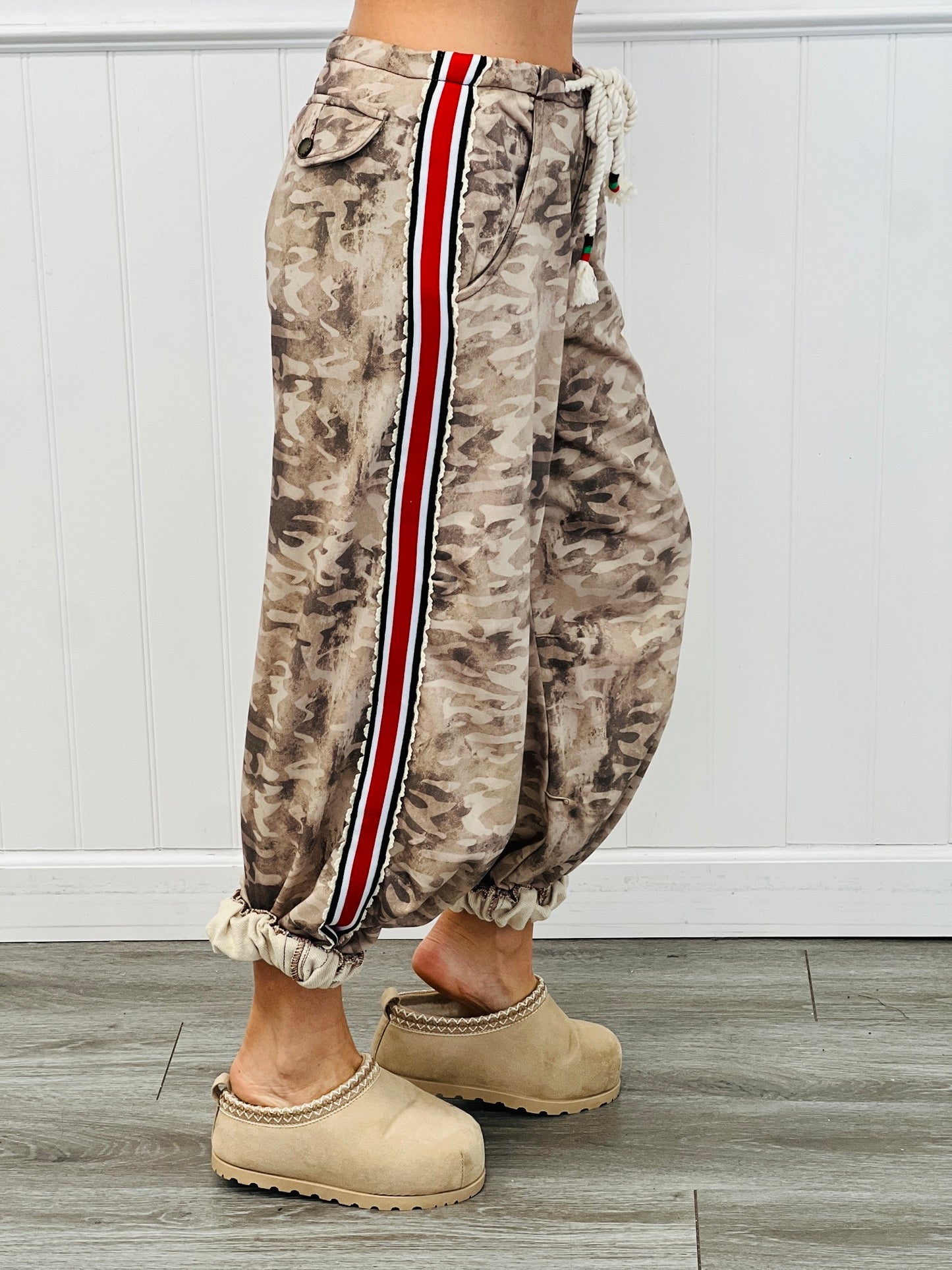 POL Tan Camo Roomy Legs Pants (Reg.)